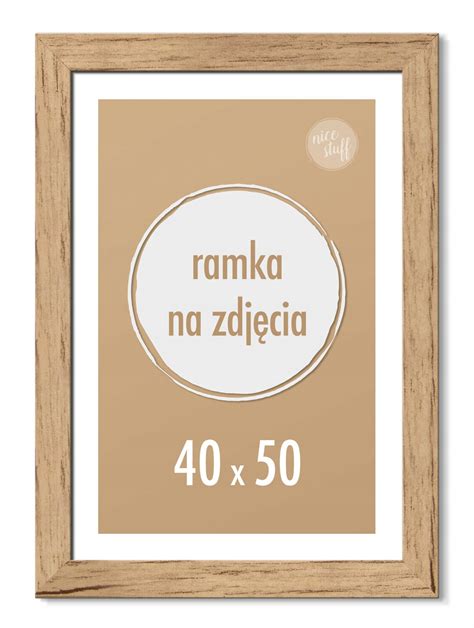 Ramka na zdjęcia plakaty 40x50 cm 50x40 Brzoza RAM40x50IL BRZ Cena