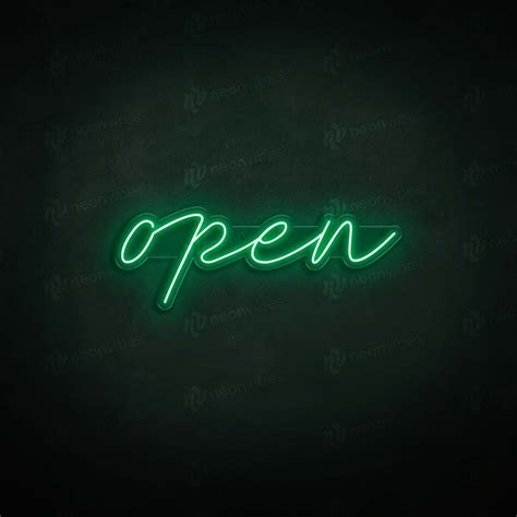 Open Neon Sign V7 Neon Vibes® Neon Signs