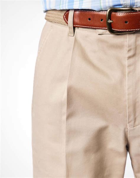 Pleated Front Chinos Pebble