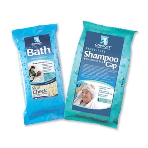 Набор Шапочка для мытья головы Comfort Shampoo Cap и Салфетки влажные ...