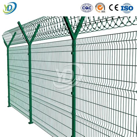 Yeeda High Security Perimeter Fencing China Manufacturing D Curved