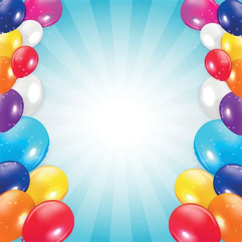 fondo de globos de colores ilustracion vectorial  vector en