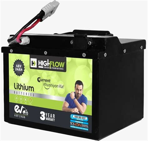 Highflow 48v 24ah Lithium Ion Scooty Battery For Electric Scooty