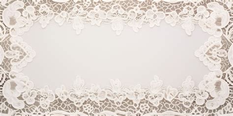 Premium Ai Image A White Lace Frame With Lace Trim And Lace