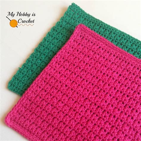 My Hobby Is Crochet: Easy Crochet Dishcloth | Free Crochet Pattern: Written Instructions and ...