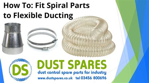 How To Fit Spiral Parts To Flexible Ducting Youtube