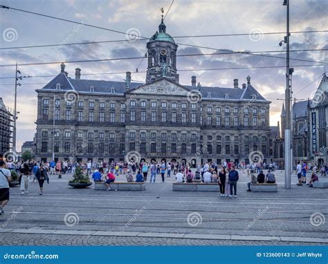 Royal Palace At Dam Square Editorial Stock Photo Image Of Illuminated