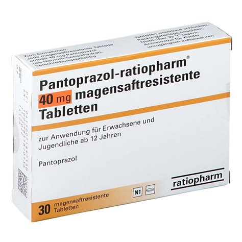 Pantoprazol Ratiopharm® 40 Mg 30 St Mit Dem E Rezept Kaufen Shop Apotheke