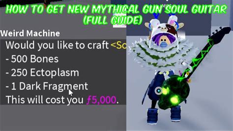 How To Get NEW MYTHICAL Soul Guitar FULL GUIDE In Blox Fruits Roblox