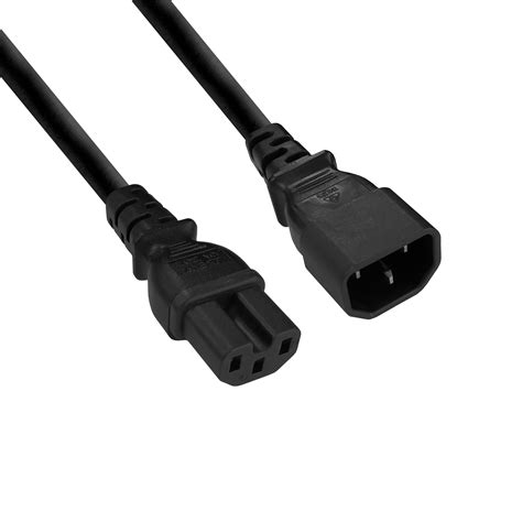 Iec C14 To C15 20m Power Cord In Black Access Communications