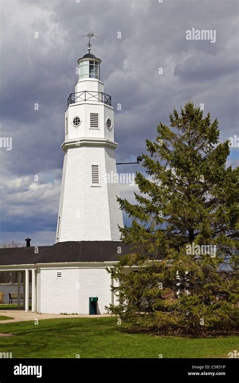 Neenah Lighthouse by Lake Winnebago in Wisconsin Stock Photo - Alamy