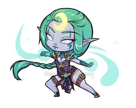 Wow Chibi On Deviantart Night Elf Chibi Warcraft Art