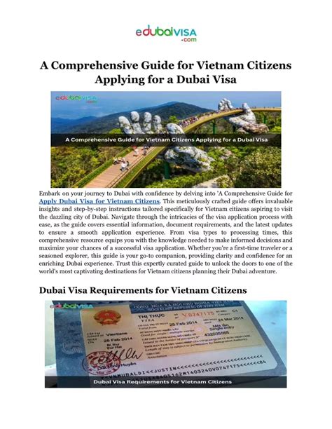 Ppt A Comprehensive Guide For Vietnam Citizens Applying For A Dubai Visa Powerpoint