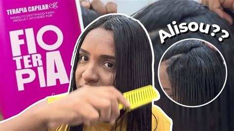 A progressiva FIOTERAPIA alisou meu cabelo CRESPO Minha opinião e