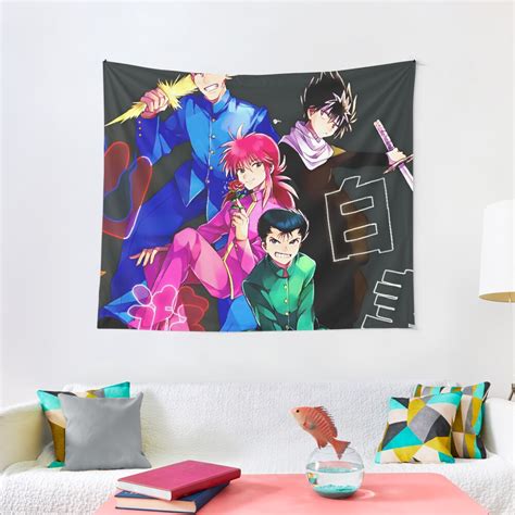 Yusuke Urameshi Yu Yu Hakusho Fanart Anime Waifu Tapestry For Sale By