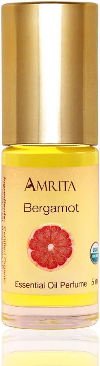 Amrita Aromatherapy Bergamot Essential Oil Perfume Usda Certified Organic