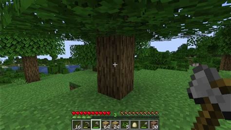 Minecraft Chopping Down Trees Youtube