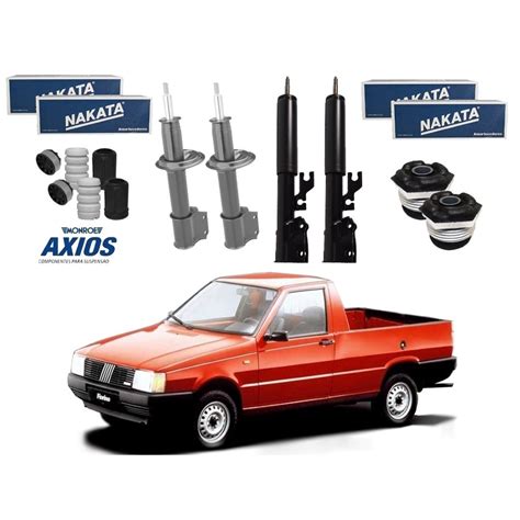 Kit Amortecedor Dianteiro Traseiro Nakata Axios Original Fiat Fiorino 1