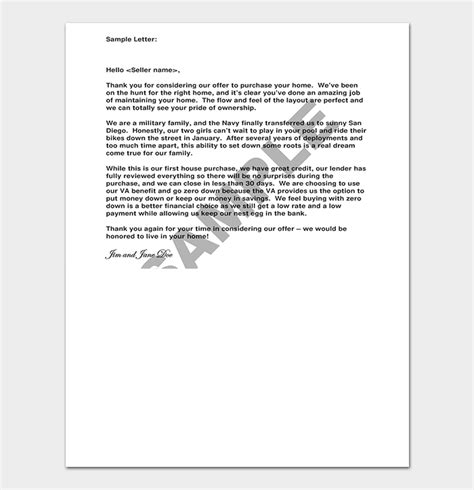 Real Estate Offer Rejection Letter Sample