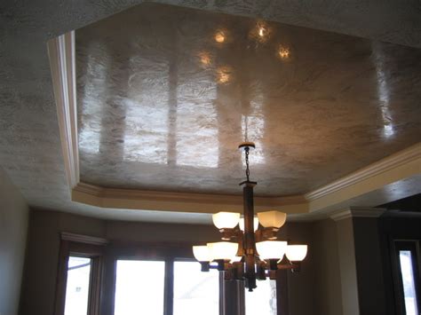 Dining Room Tray Ceiling Italian Venetian Plaster Bella Faux