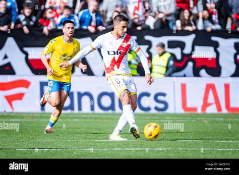 Madrid Madrid Spain 20th Jan 2024 Oscar Trejo Of Rayo Vallecano