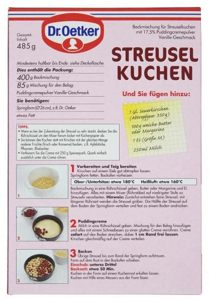 Dr Oetker Streusel Kuchen Online Kaufen Bei Mytime De