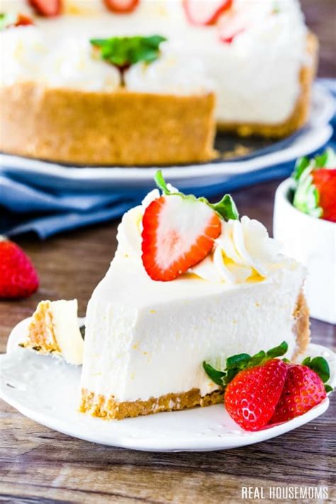 Perfectly Easy No Bake Cheesecake ⋆ Real Housemoms