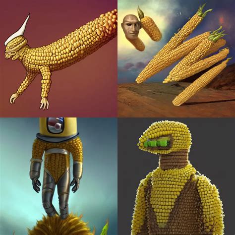 Cornsmonaut A Spacefaring Race Of Corn Cobs Trending Stable