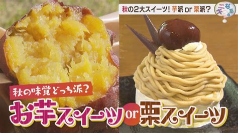 食欲の秋！サツマイモと栗の絶品スイーツ！あなたはどっち派！？