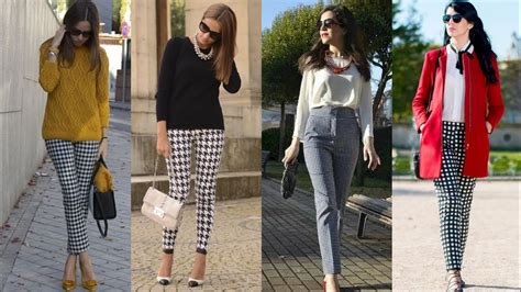 Trendy Casual And Formal Gingham Pants Design Styles For Women K