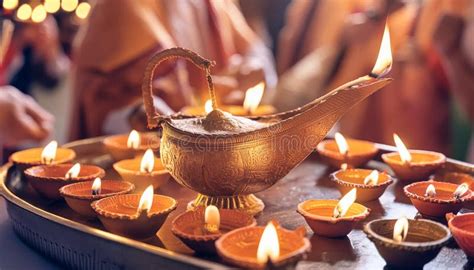 The Serene Scene Of A Ganga Aarti Ceremony At A Temple On The Banks Of