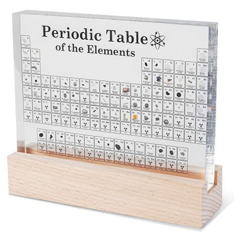 Acrylic Periodic Table Display With Real Elements Samples Acrylic