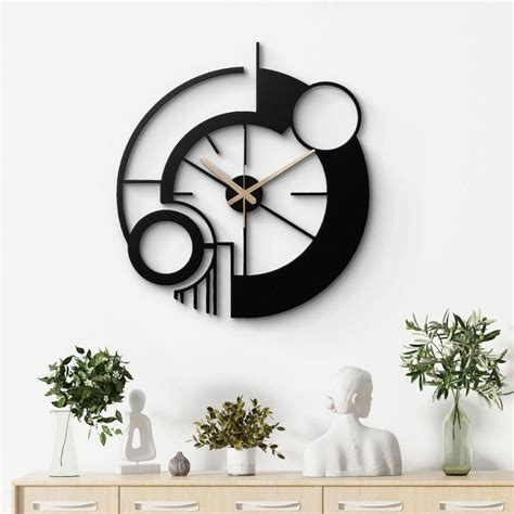 Modern Abstract Metal Wall Clock - Moonarch