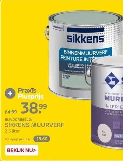 Sikkens Muurverf Aanbieding Bij Praxis