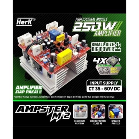 Jual Kit Power Amplifier Mono 250w Ampster M2 Herk Bell Shopee Indonesia