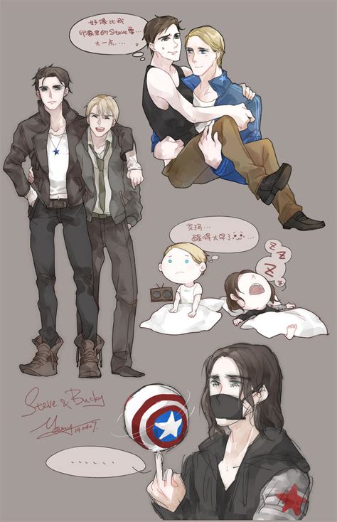 bucky and steve by Yamygugu on DeviantArt