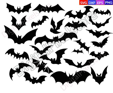 Fledermaus SVG Cut FilesBat Svg BundleBat Svghalloween Bat Etsy