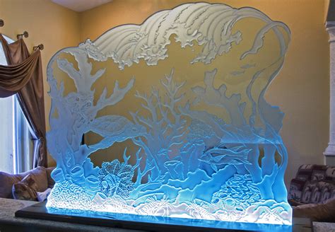 Custom Etched Glass Windows And Sandblasted Glass Design