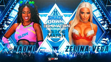 WWE 2K23 PS5 Naomi Vs Zelina Vega Elimination Chamber Qualifying