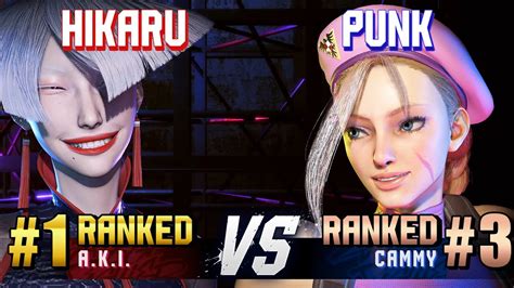 Sf Hikaru Ranked A K I Vs Punk Ranked Cammy High Level