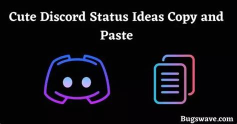 The Words Cute Discord Status Ideas Copy And Paste On A Black