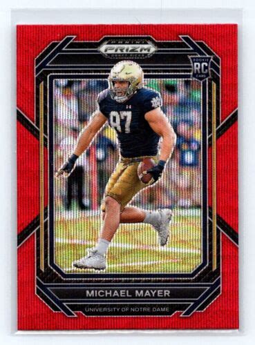 Panini Prizm Draft Picks Michael Mayer Prizms Ruby Wave