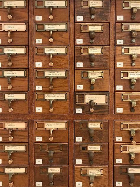 Vintage Card Catalogs At The Library And How We Used Them Click