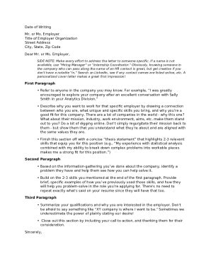 An Instructional Guide To Writing Effective Cover Letters Doc