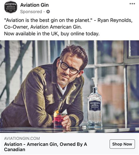 This Aviation Gin Ad That Keeps Bombarding Me On Facebook Such