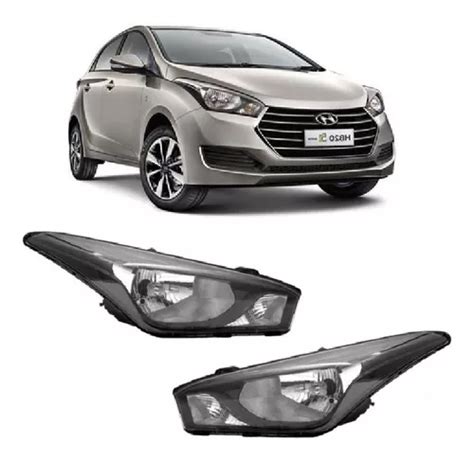 Par Farol Hyundai Hb20 M Negra 2013 2014 2015 2016 19 Ld Le