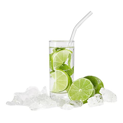 Lime And Mint White Transparent Summer Drink Mint Lime Soda Ice Cube