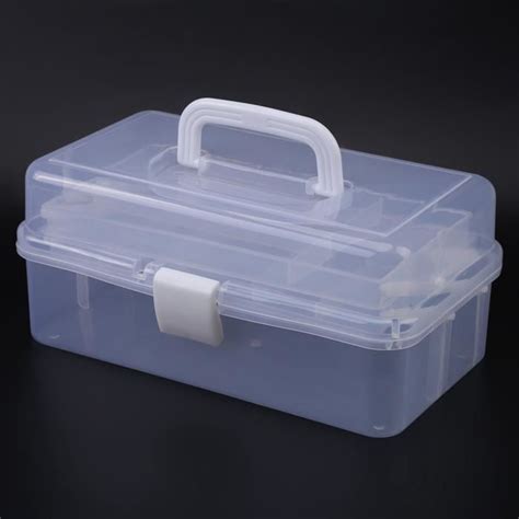 Qiilu Mallette De Rangement En Plastique Plastique Pliable Trois