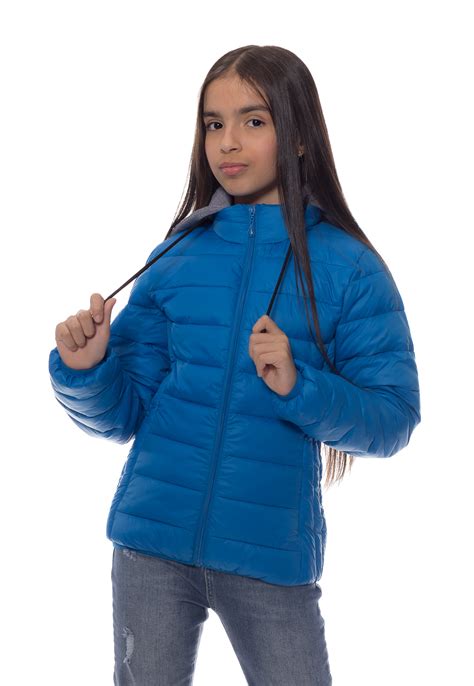 Jaqueta Juvenil Feminina Puffer Capuz Crocker