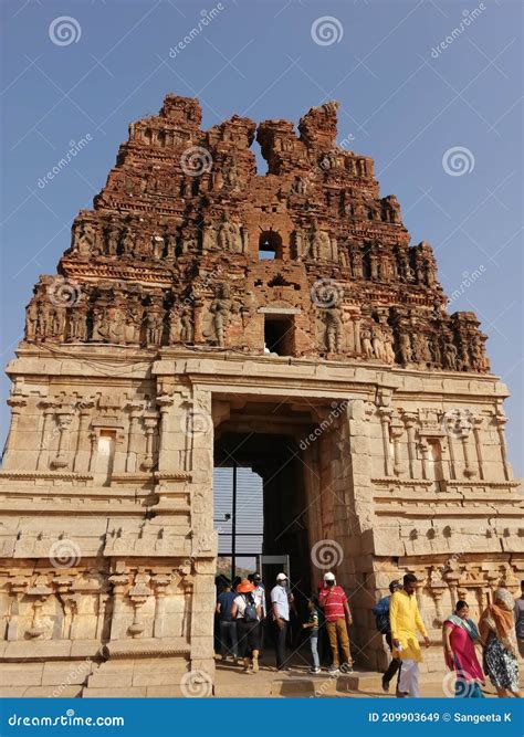 Virupakhsa Temple Ancient Ruins Of Vijayanagar Empire Hampi Is A